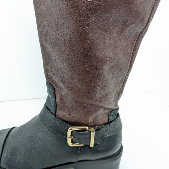 Vince Camuto two tone leather boots - Picture 15 of 16